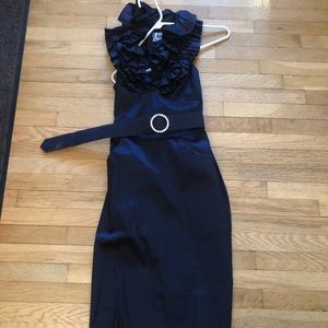 Glamorous navy cocktail dress Roger Perry